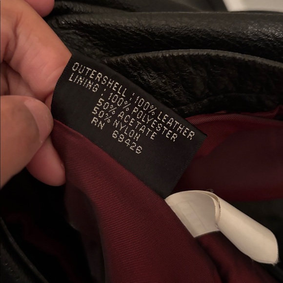 Vintage Wilsons Leather Black Qtr Trench Coat With Belt Womens 1X ๐ค๐ - Picture 10 of 10